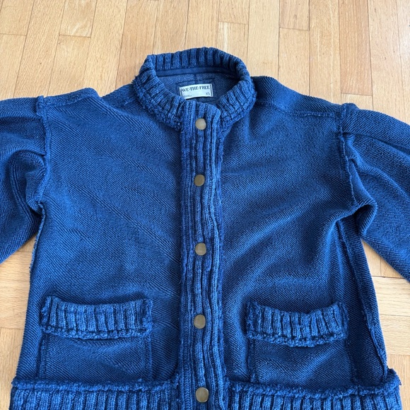 NWOT Free People Blue Cute in this Cardi Blue Cardigan xs - Picture 5 of 6